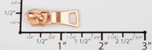 #5 Small Euro Non-lock Slider with Pull - M361 for Coil ( Rose Copper)