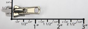 #5 Standard Auto-lock Slider with Pull - M51 for Euro Plastic (Shiny Nickel)