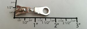 #5 Lightbulb Auto-lock Slider Pull - M51F for Euro Plastic (Shiny Nickel)