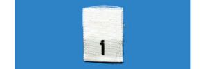 Classic Woven Size Tab Labels (White) New