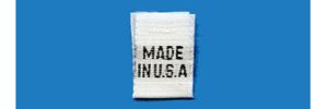 Woven Made in USA Label