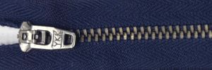Closeout Metal 4.5 Antique Nickel Jeans / Pants Closed End Zippers (YKK)