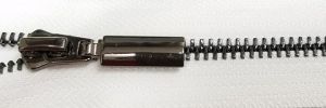 #3 Euro-inspired Petite Shiny Gunmetal Zipper