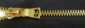 #5 Euro-inspired Moyenne Shiny Gold Zipper