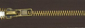  #8 Heavy Classic Antique Brass Zipper (TA570)