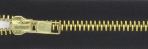  #8 Heavy Classic Brass Zipper