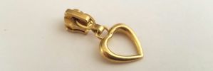 #3 Open Heart Auto-lock Slider with Pull - M51X18S for Metal