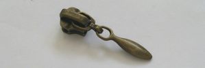 #5 Medium Teardrop Auto-lock Slider with Pull - M51L for Metal