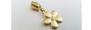 #5 Large Solid Flower Auto-lock Slider with Pull - M51SY for Metal