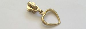 #5 Open Heart Auto-lock Slider with Pull - M51X18L for Metal