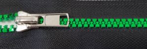  #5 Clover Mirror Plastic Zipper
