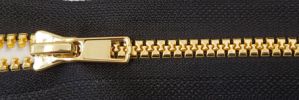  #5  Gold Mirror Plastic Zipper