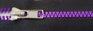 #5 DarkViolet Mirror Plastic Zipper