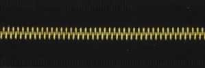 #5 Euro-inspired Moyenne High-polished Matte Gold Zipper Chain