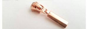 #5 Oval Solid Drop Auto-lock Slider with Pull - M418 for Euro Metal 