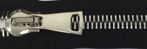 #15 Euro-inspired Énorme Shiny Nickel Zipper