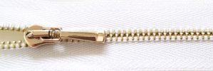 #2 Euro-inspired Petite Shiny Gold Zipper (TA501)