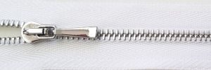 #2 Euro-inspired Petite Shiny Nickel Zipper (TA501)