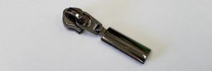 #5 Oval Solid Drop Non-lock Slider with Pull - M418 for Coil