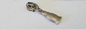 #5 Tassel Drop Non-lock Slider with Pull - P109 for Euro Coil