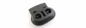 Classic Plastic Oval Dual-hole Cord Lock ~ 109