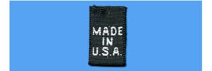 Classic Woven Size Tab Labels (Black)